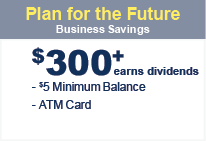 U1 Business Savings account with $5 minimum balance. 