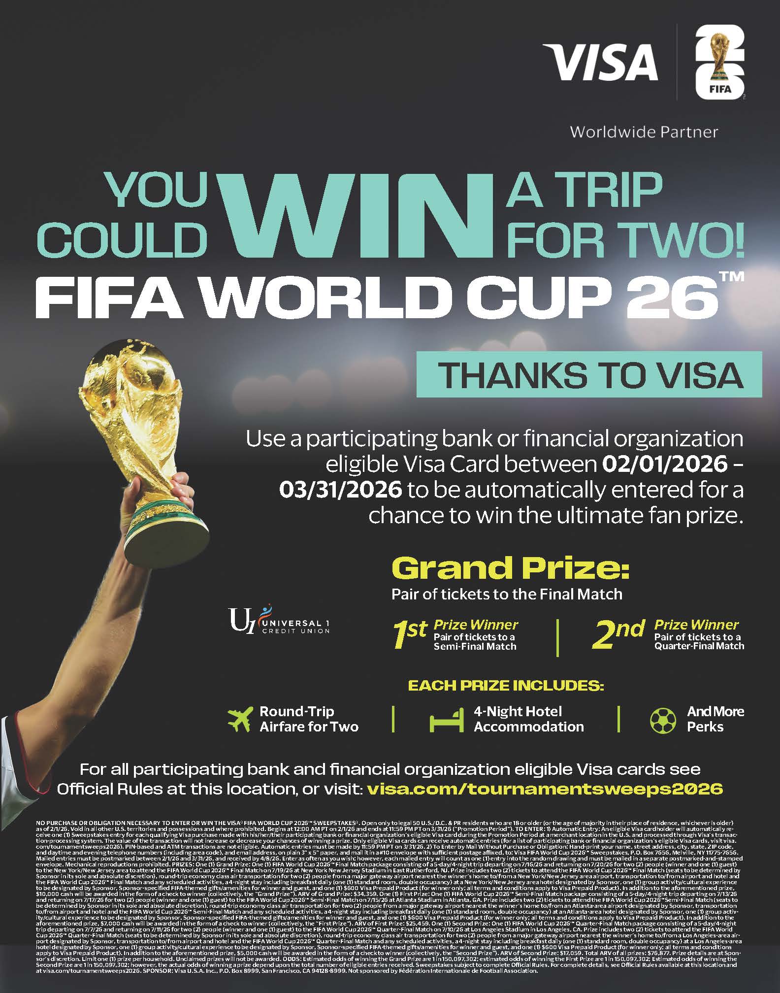 VISA FIFA World Cup 2026 Sweepstakes VISA FIFA World Cup 2026 Sweepstakes